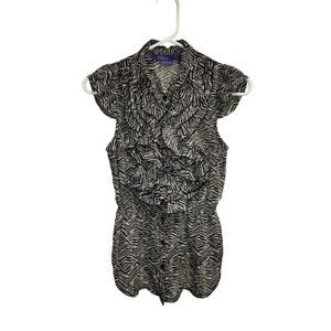 Miley Cyrus Juniors Button Up Shirt Size Medium